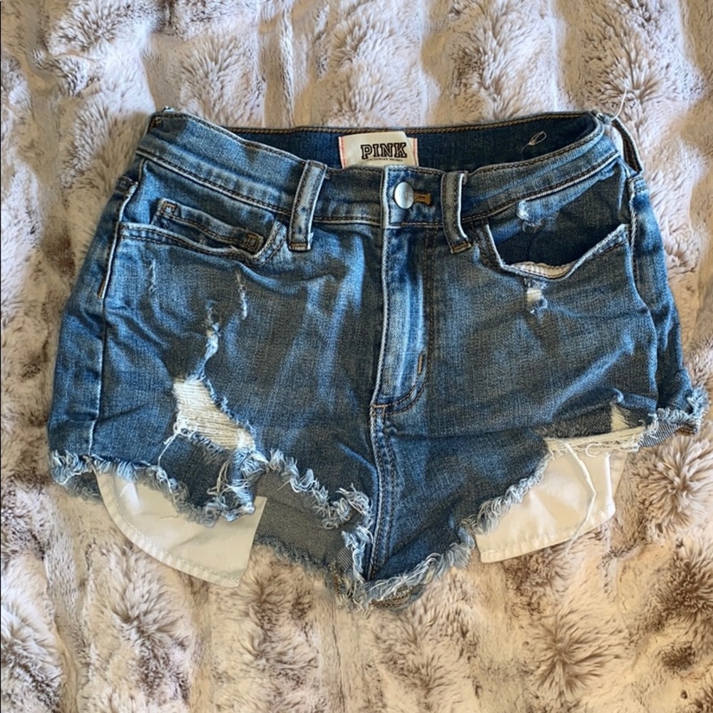 Denim shorts